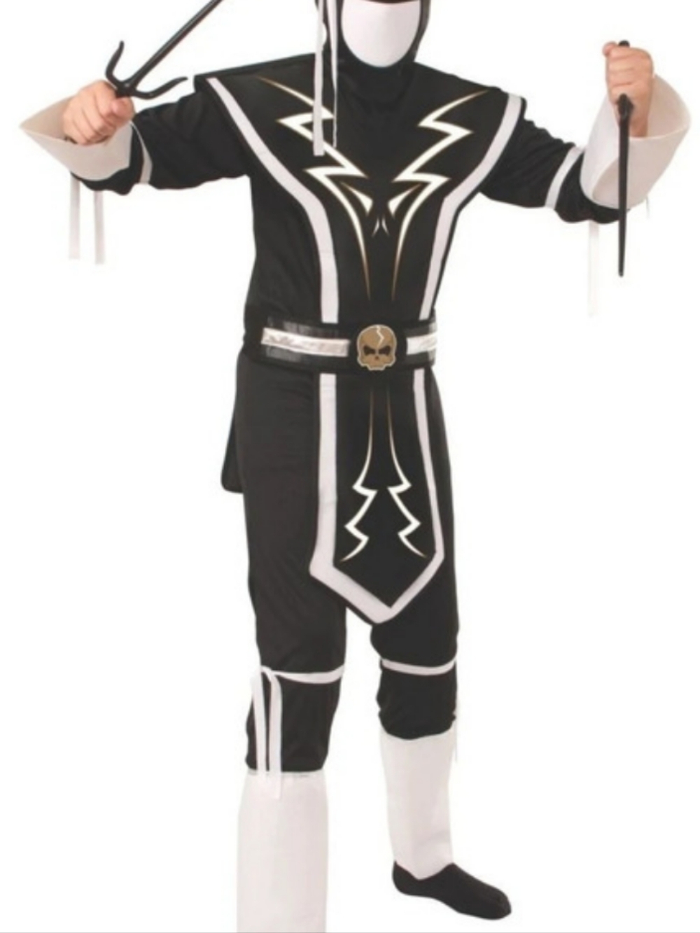 Brotherhood of the Dragon Skull Ninja Costume Boys Medium NWT